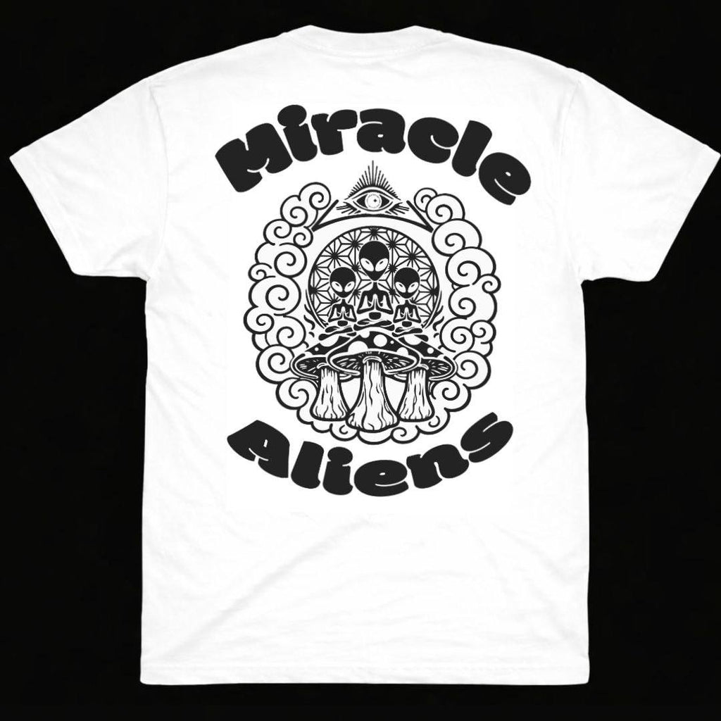 Miracle Aliens Guruguru Mushroom Tee / White　【Pre-Order】