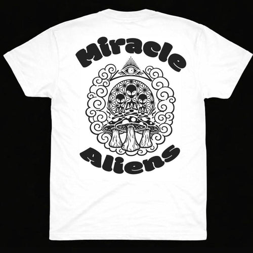 Miracle Aliens Guruguru Mushroom Tee / White