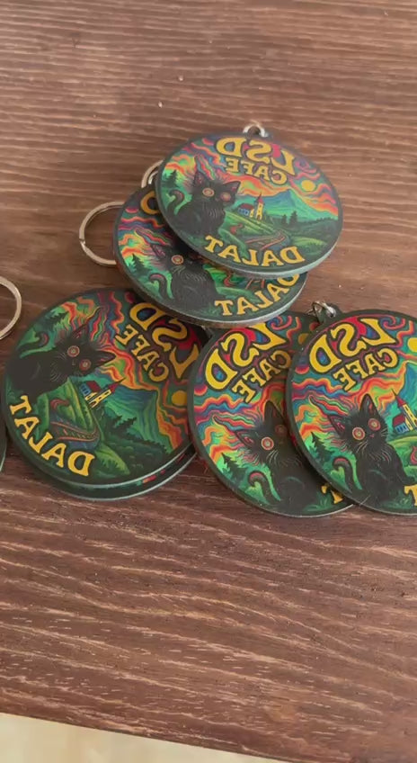 LSD CAFE KEY HOLDER *SCARY CATS ver